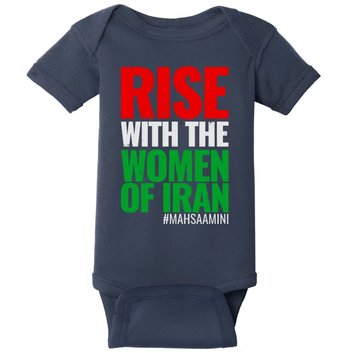 Rise With The Women Of Iran #Mahsa Amini Baby Bodysuit