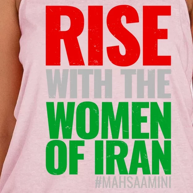 Rise With The Women Of Iran #Mahsa Amini Women's Knotted Racerback Tank