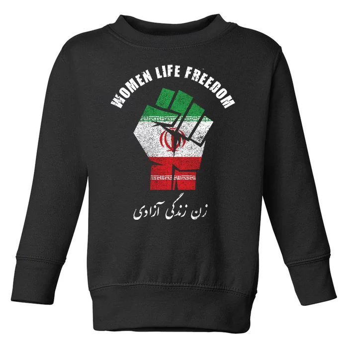 Rise With The Women Of Iran Women Life Freedom Mahsa Amini Toddler Sweatshirt