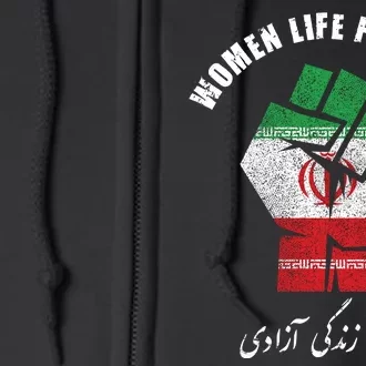 Rise With The Women Of Iran Women Life Freedom Mahsa Amini Full Zip Hoodie