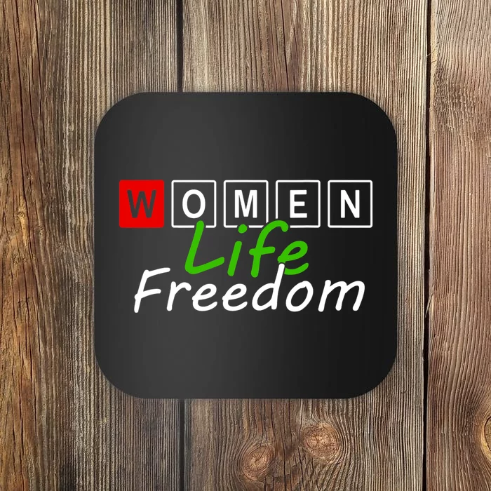 RISE WITH THE WOMEN OF IRAN Women Life Freedom Outfit Coaster