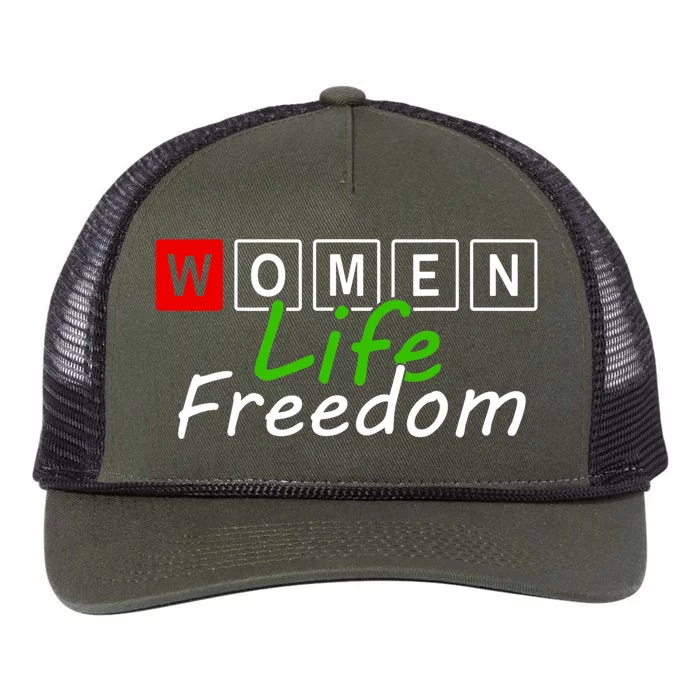 RISE WITH THE WOMEN OF IRAN Women Life Freedom Outfit Retro Rope Trucker Hat Cap