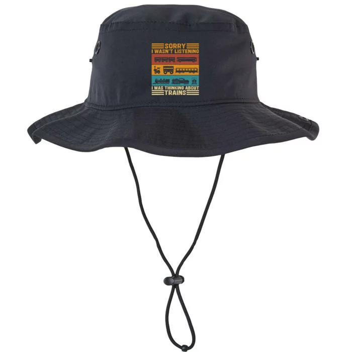 Retro Wagon Train Lover Model Railroad Conductor Funny Train Legacy Cool Fit Booney Bucket Hat