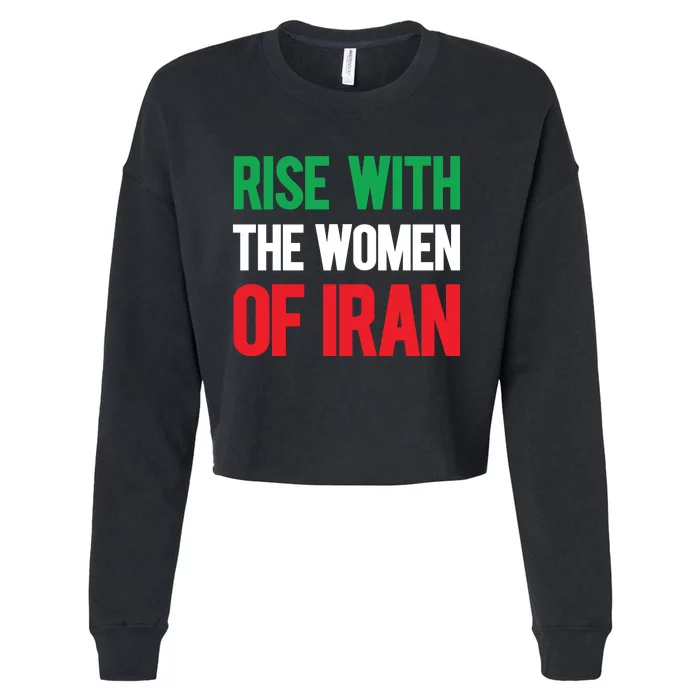 Rise With The Women Of Iran IranIran Cropped Pullover Crew