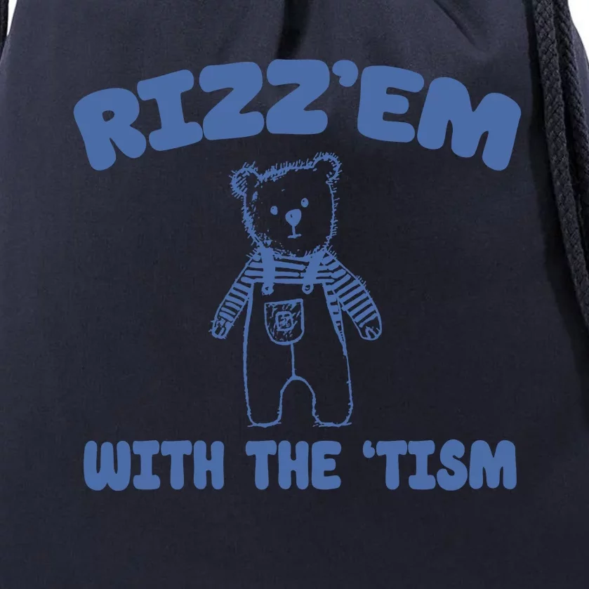 Rizzem With The Tism Drawstring Bag