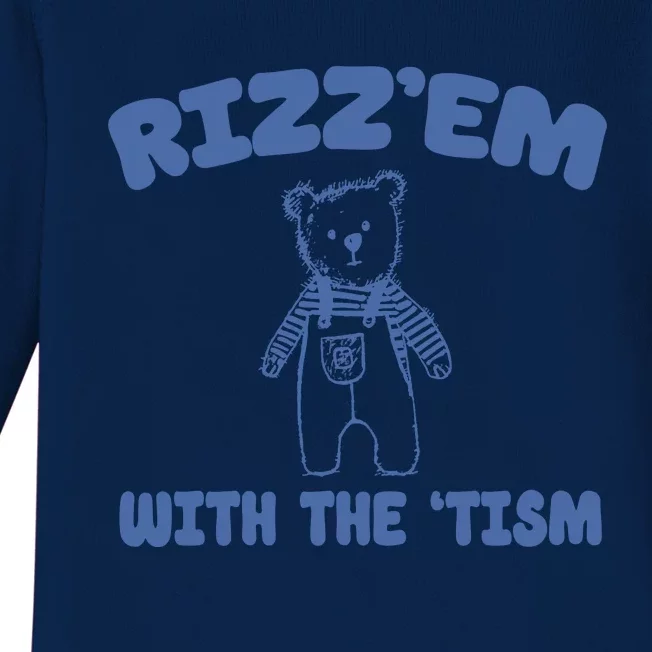 Rizzem With The Tism Baby Long Sleeve Bodysuit