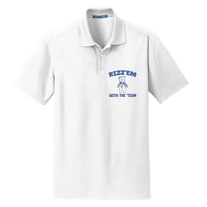 Rizzem With The Tism Dry Zone Grid Performance Polo