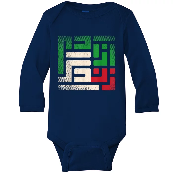 RISE WITH THE WOMEN OF IRAN  life freedom Baby Long Sleeve Bodysuit