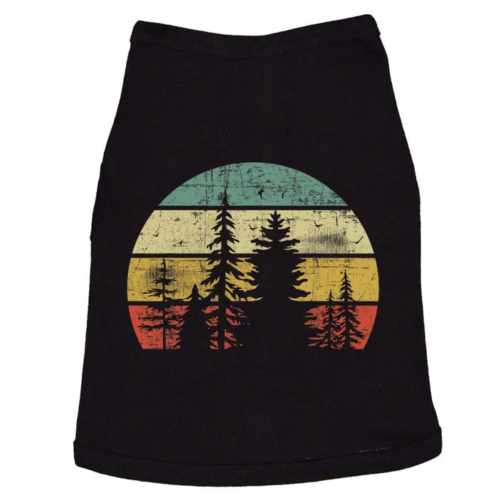 Retro Wildlife Trees Outdoors Nature Forest Doggie Tank