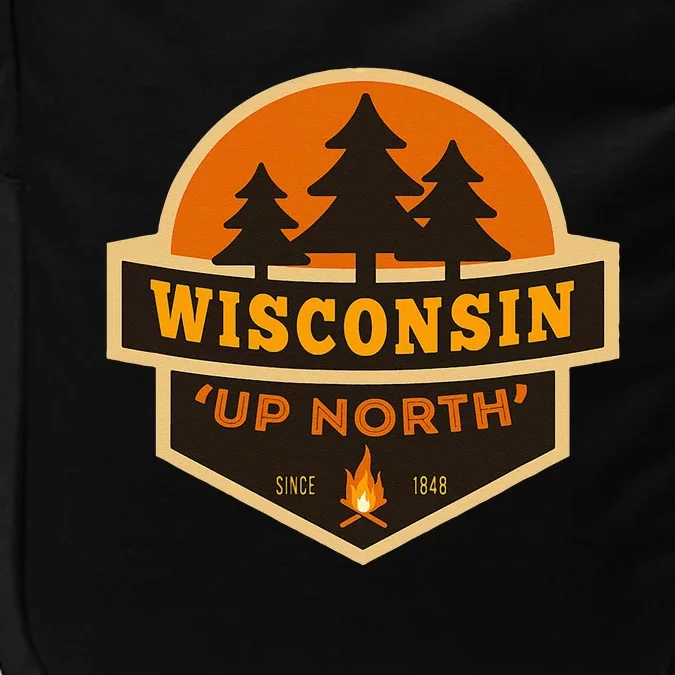 Retro Wisconsin Up North Impact Tech Backpack