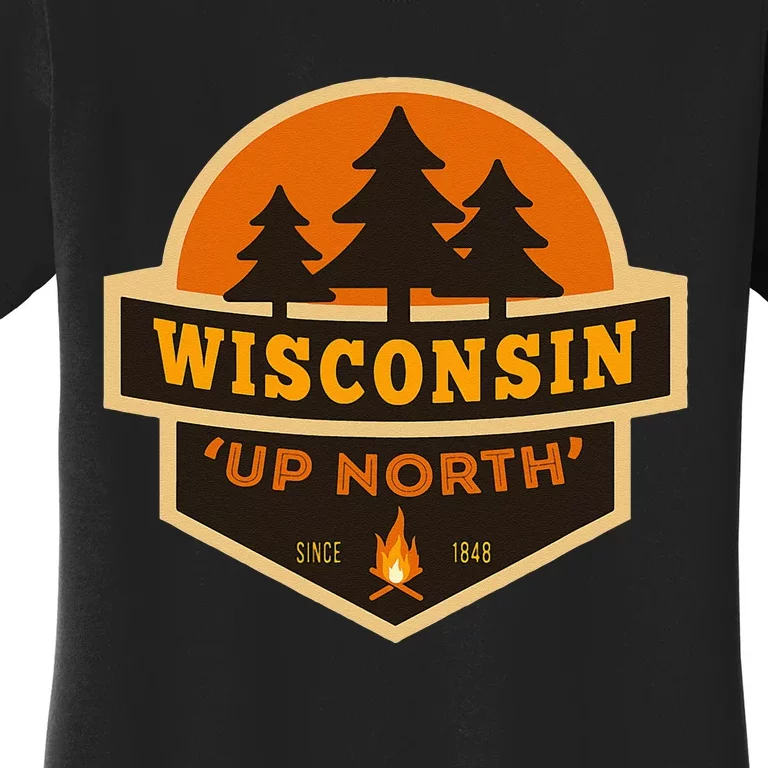 Retro Wisconsin Up North Women's T-Shirt