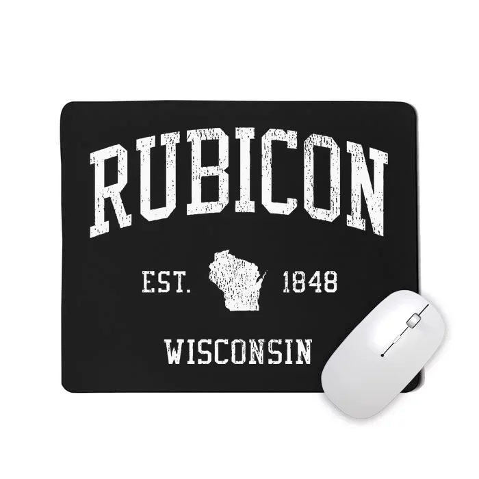 Rubicon Wi Vintage Athletic Sports Mousepad