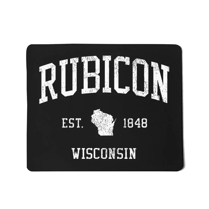 Rubicon Wi Vintage Athletic Sports Mousepad