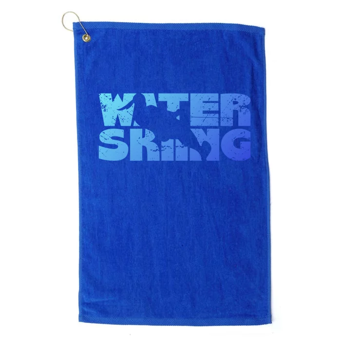 Retro Waterskiing Vintage Water Ski Skiing Sport Waterski Cute Gift Platinum Collection Golf Towel