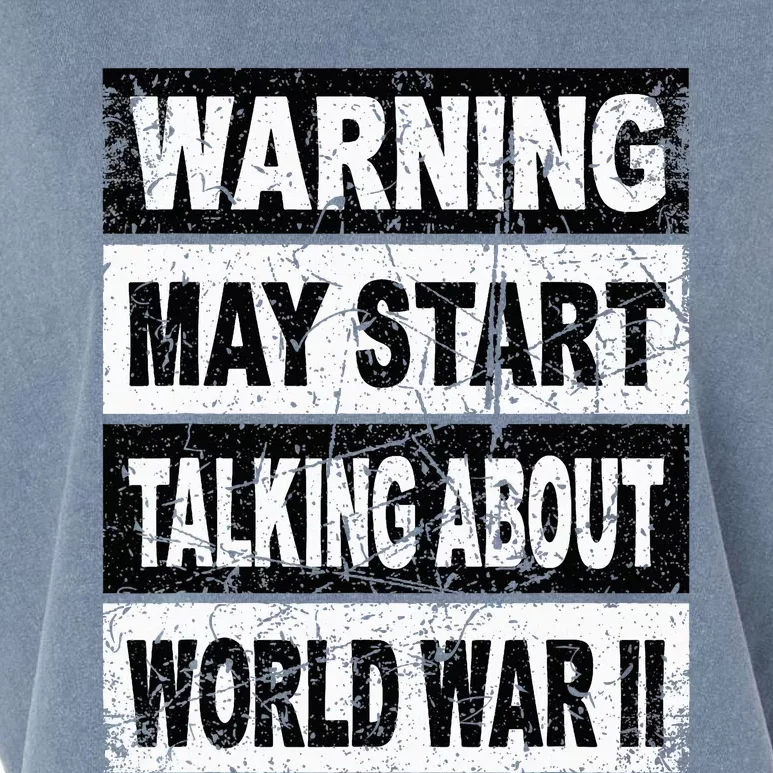 Retro World War Two Ww2 History Teacher Garment-Dyed Women's Muscle Tee