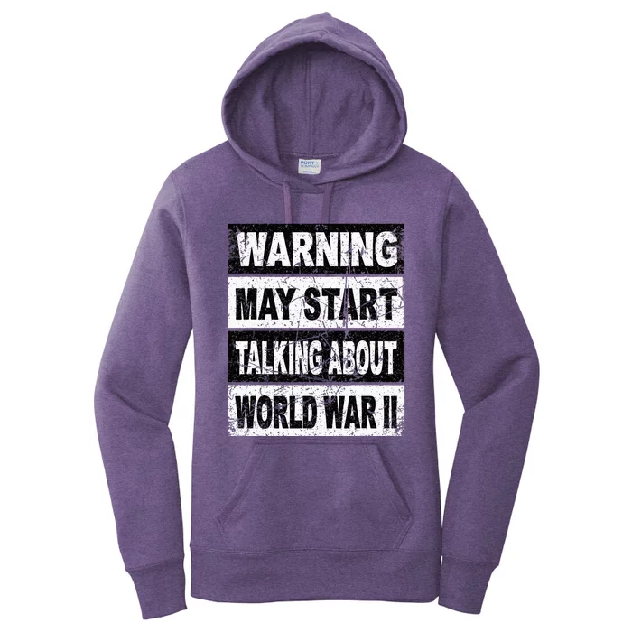 Retro World War Two Ww2 History Teacher Women's Pullover Hoodie