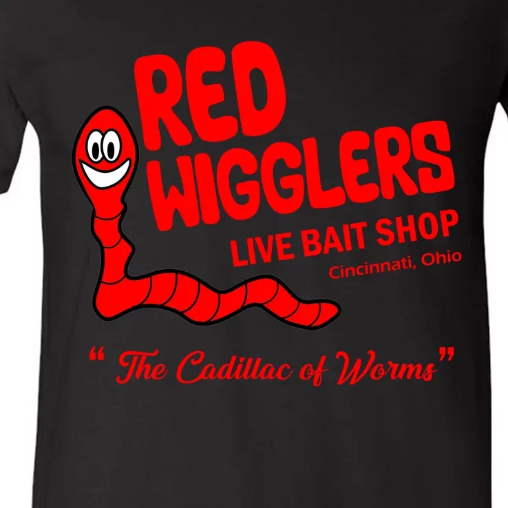 Red Wigglers WKRP In Cincinnati V-Neck T-Shirt