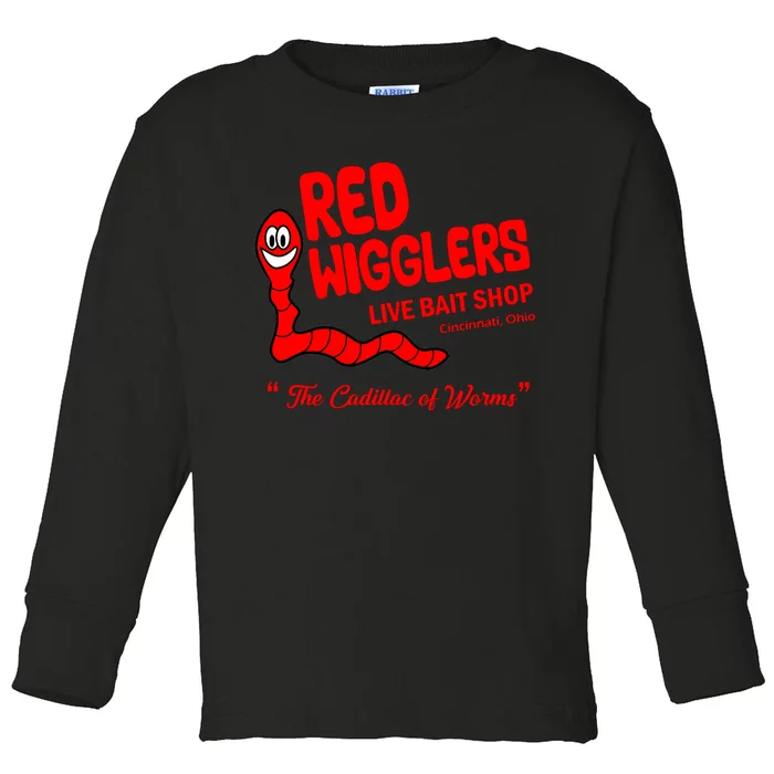 Red Wigglers WKRP In Cincinnati Toddler Long Sleeve Shirt