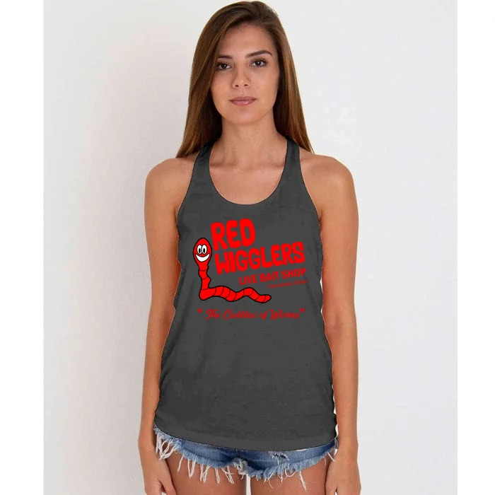 Red Wigglers WKRP In Cincinnati Women's Knotted Racerback Tank