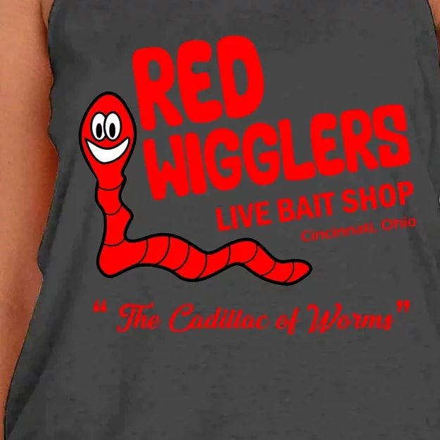 Red Wigglers WKRP In Cincinnati Women's Knotted Racerback Tank