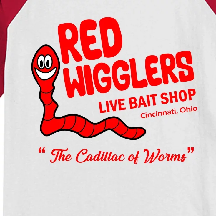 Red Wigglers WKRP In Cincinnati Kids Colorblock Raglan Jersey