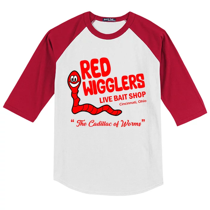 Red Wigglers WKRP In Cincinnati Kids Colorblock Raglan Jersey