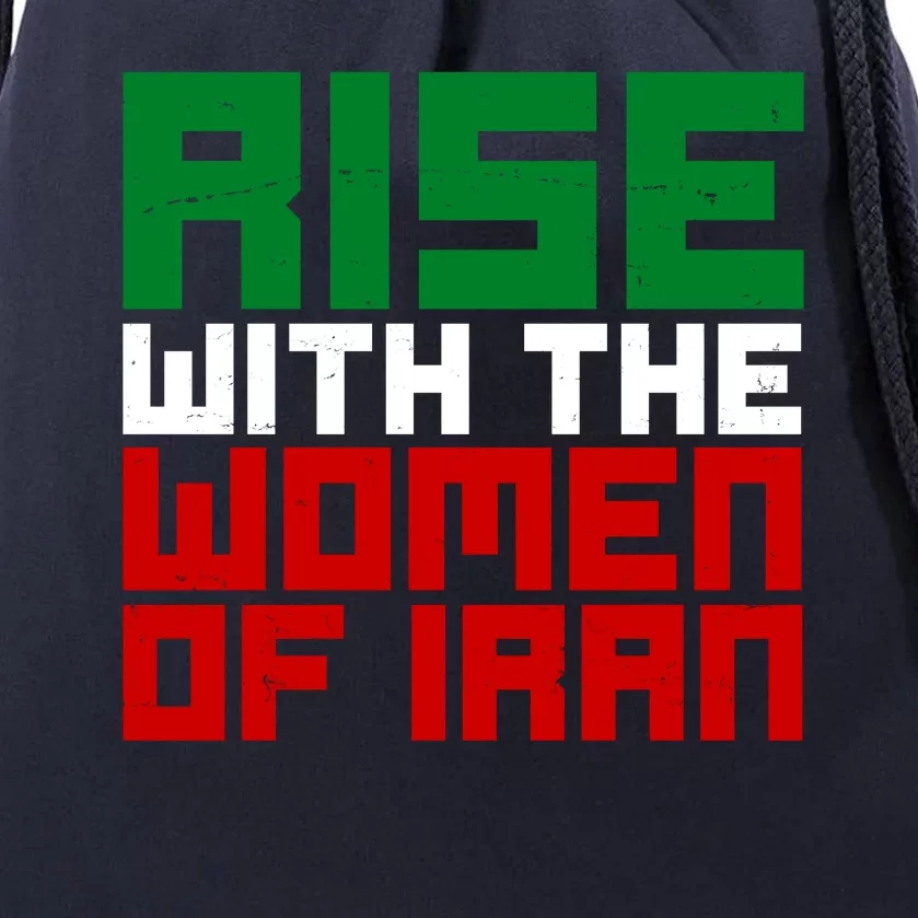 Rise With Women Of Iran Drawstring Bag