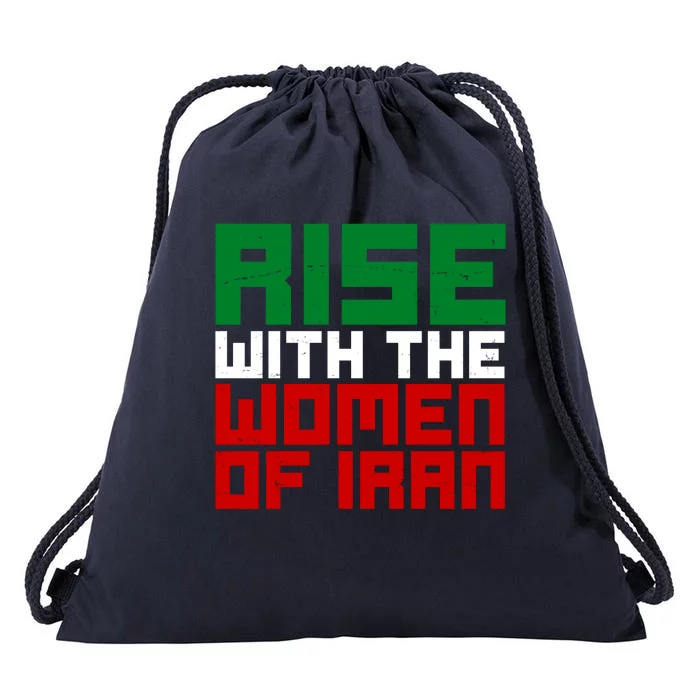 Rise With Women Of Iran Drawstring Bag