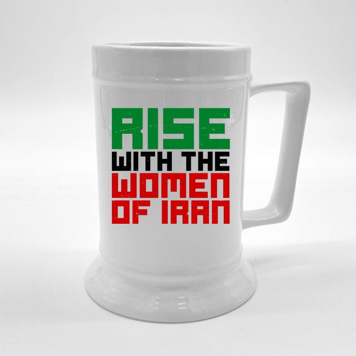 Rise With Women Of Iran Front & Back Beer Stein