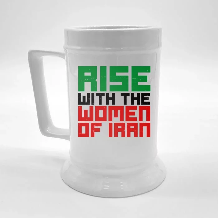 Rise With Women Of Iran Front & Back Beer Stein