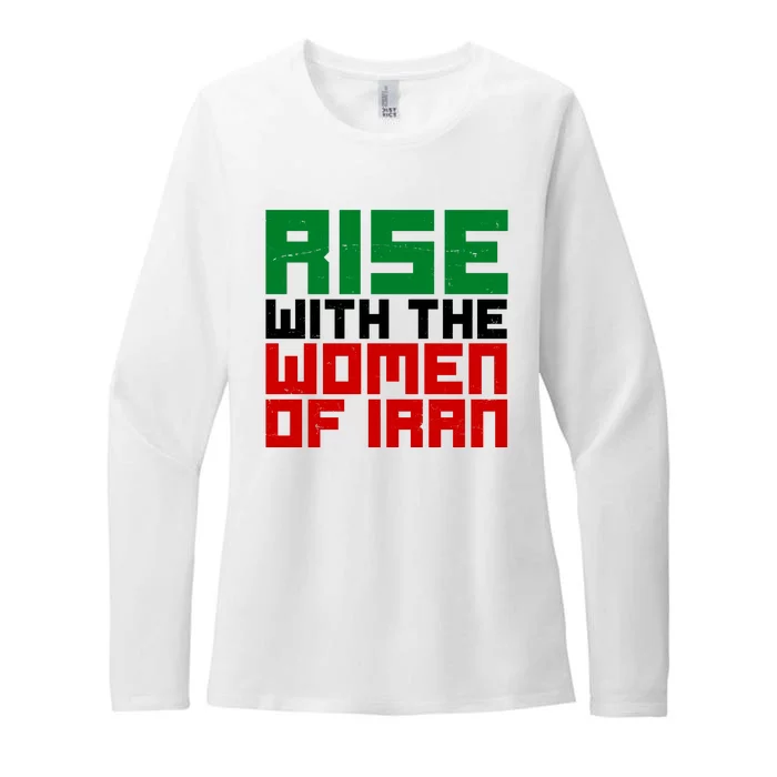 Rise With Women Of Iran Womens CVC Long Sleeve Shirt