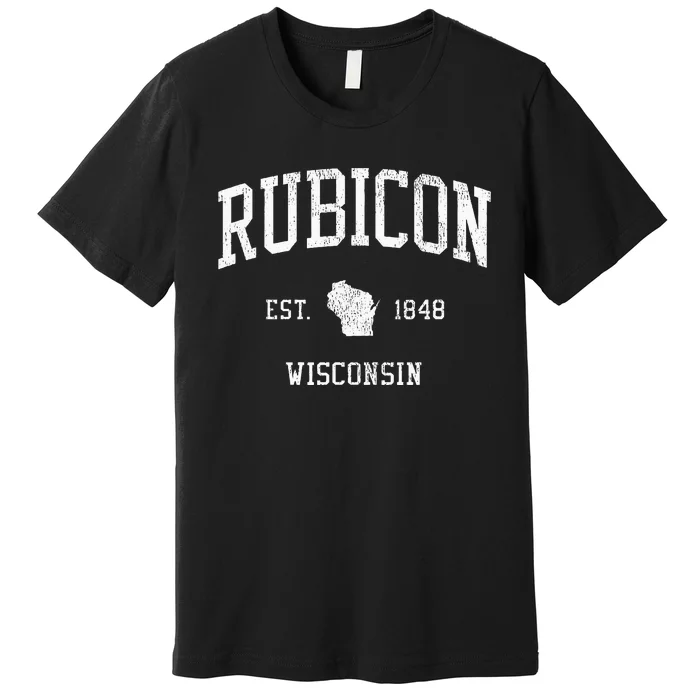 Ripon Wisconsin Wi Vintage Sports Design Premium T-Shirt