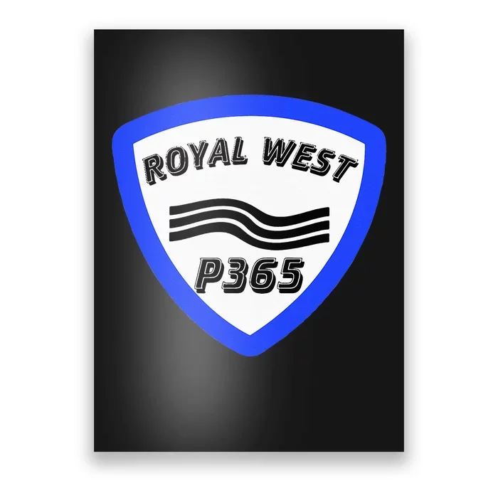 Royal West Wavey Blue P365 Hip Hop Poster