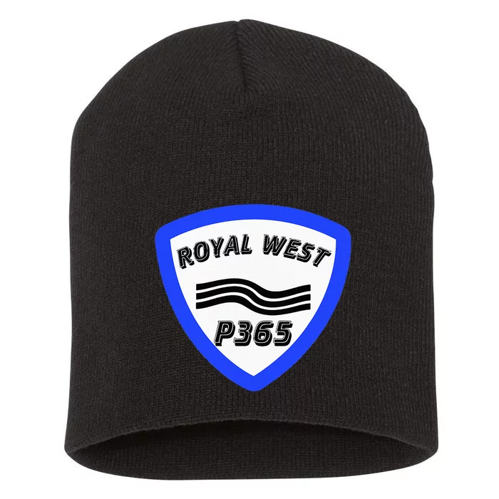 Royal West Wavey Blue P365 Hip Hop Short Acrylic Beanie