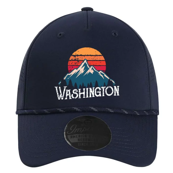 Retro Washington Wn Mountains State Outdoor Performance The Dyno Cap