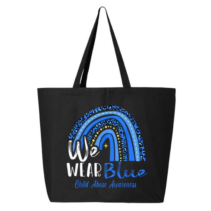 Rainbow We Wear Child Abuse Awareness 25L Jumbo Tote