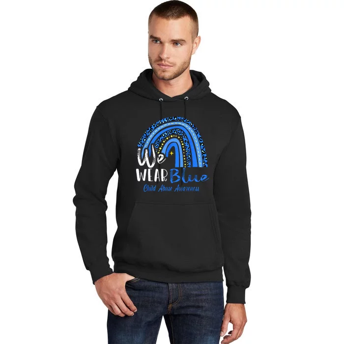 Rainbow We Wear Child Abuse Awareness Tall Hoodie