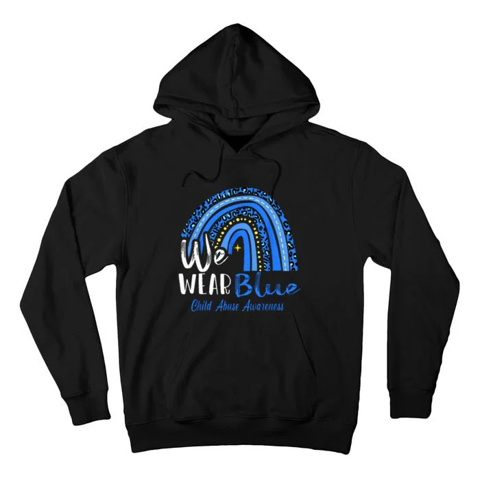 Rainbow We Wear Child Abuse Awareness Tall Hoodie