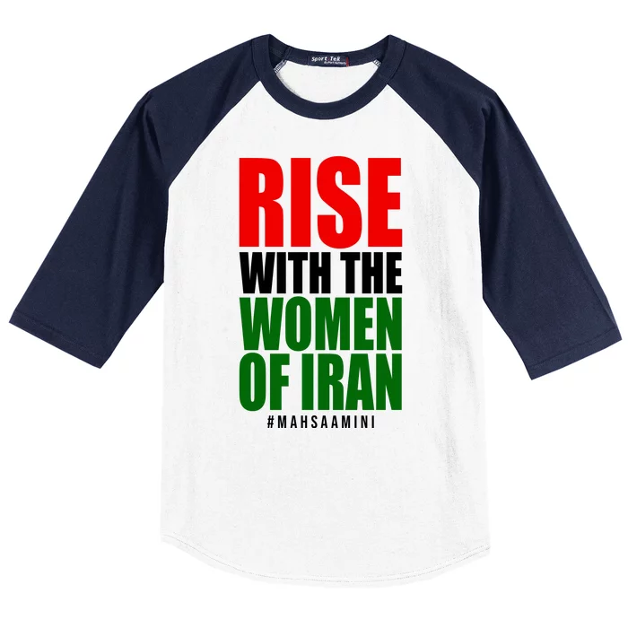 Rise With Women Of Iran Masha Amini Baseball Sleeve Shirt