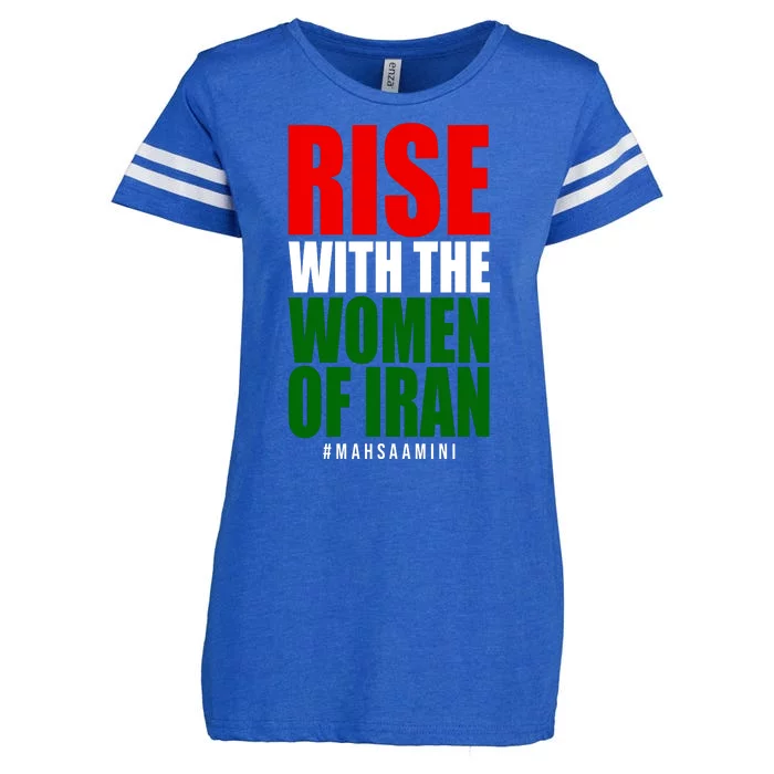 Rise With Women Of Iran Masha Amini Enza Ladies Jersey Football T-Shirt