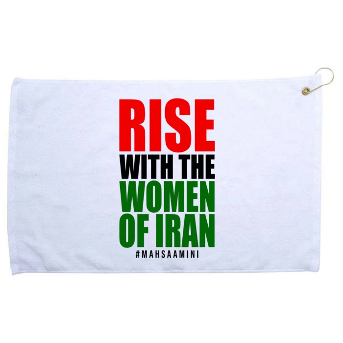 Rise With Women Of Iran Masha Amini Grommeted Golf Towel