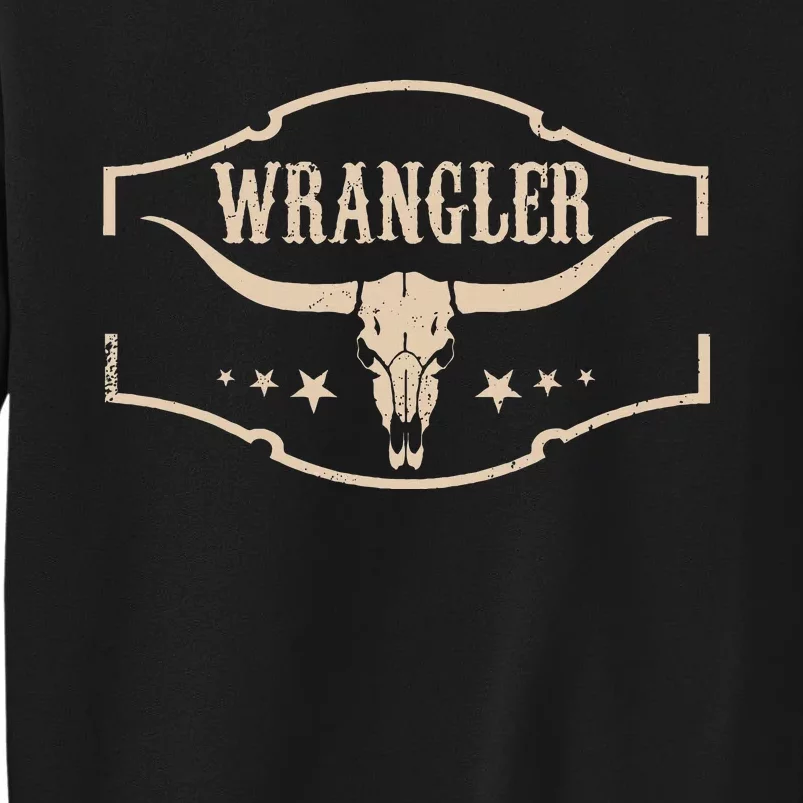 Retro Wranglers Western Deserts Cowhide & Bulls Skulls Gifts Tall Sweatshirt