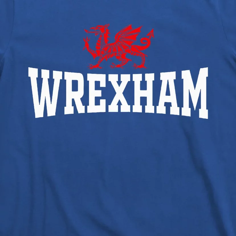 Retro Wrexham Wales Red Dragon Wrecsam T-Shirt