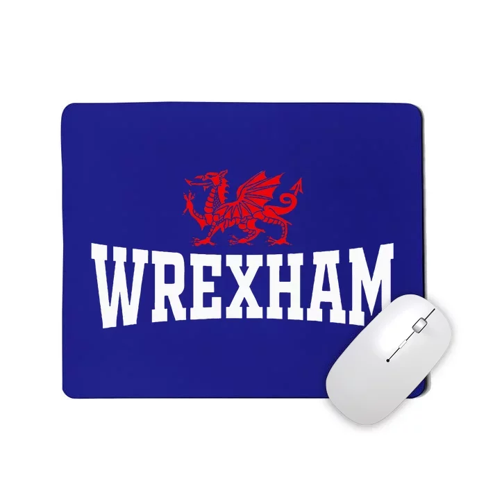 Retro Wrexham Wales Red Dragon Wrecsam Mousepad