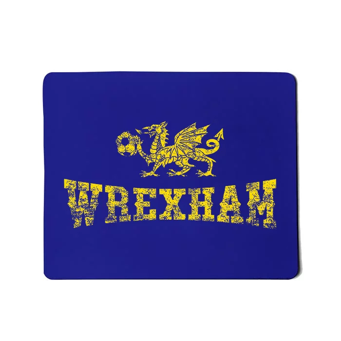 Retro Wrexham Wales Soccer Jersey Welsh Red Dragon Mousepad