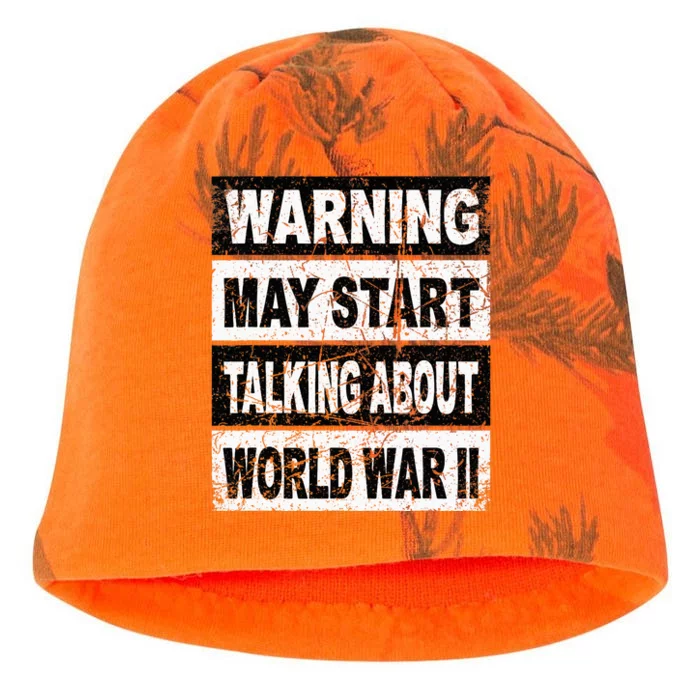 Retro World War Two Ww2 History Teacher Kati - Camo Knit Beanie