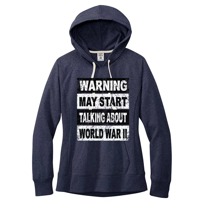 Retro World War Two Ww2 History Teacher Women's Fleece Hoodie