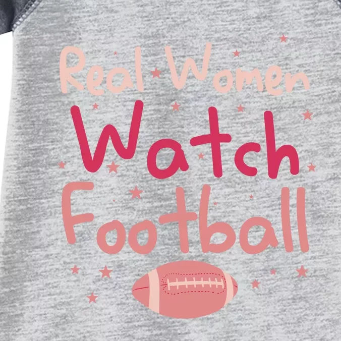 Real Wo Watch Football Rugby Lineman Fan Infant Baby Jersey Bodysuit