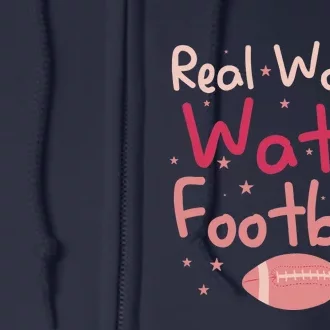 Real Wo Watch Football Rugby Lineman Fan Full Zip Hoodie