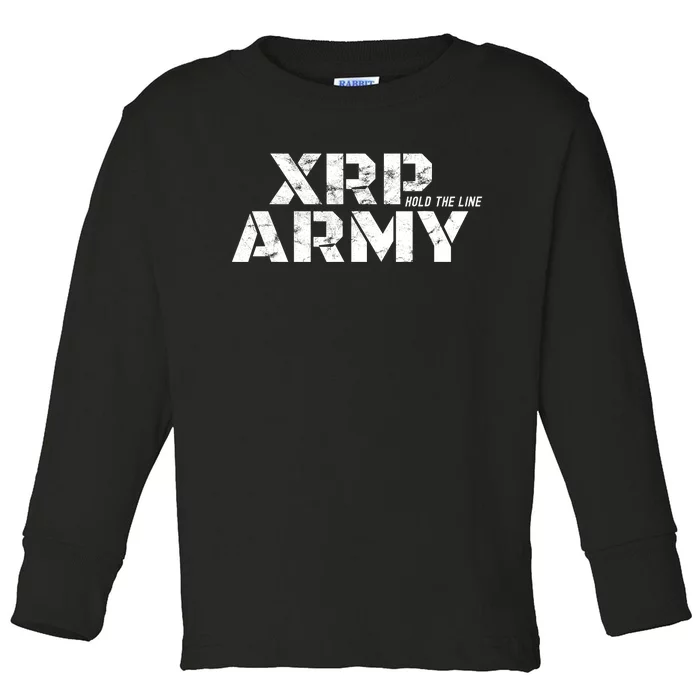 Ripple Xrp Crypto Currency Trader Toddler Long Sleeve Shirt